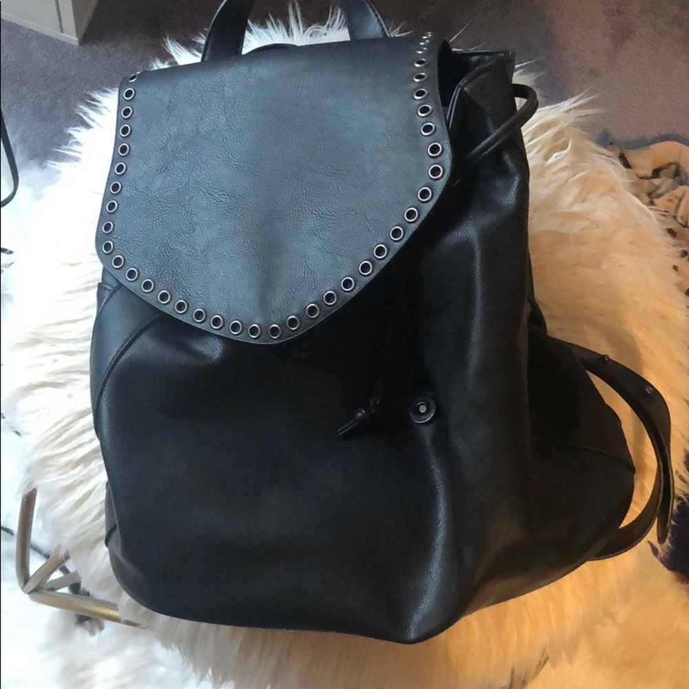 Kate and Alex black backpack purse